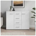 Produktbild: Sideboard Nina mit 4 Schubladen Weiß Anrichte Kommode Schrank HTI-Living