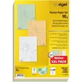 Produktbild: Sigel Briefpapier T1227, farbig sortiert, A4, Marmorpapier, 90 g/m², 3 x 100 Blatt