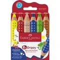 Produktbild: FABER-CASTELL Dreikant-Buntstift Grippy, 6er Kartonetui