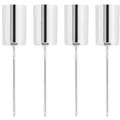 Produktbild: Stabkerzenhalter, silber, 2,5 cm Ø, 4 Stück