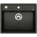 Produktbild: Dalago 6 - Silgranitspüle, 62x51 cm, mit Ablaufsystembedienung, Schwarz 525873 - Blanco