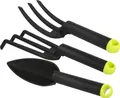 Produktbild: com-four® 3-teiliges Premium Garten-Werkzeug Set - Klein-Grubber, Blumen-Kelle und Blumen-Gabel - für Garten und Balkon