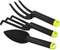 Produktbild: com-four® 3-teiliges Premium Garten-Werkzeug Set - Klein-Grubber, Blumen-Kelle und Blumen-Gabel - für Garten und Balkon (Set 3-3-teilig)