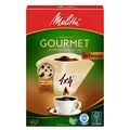 Produktbild: Melitta 1x4 Gourmet Filtertüten, Intense, Aromamax Struktur, Naturbraun, (1 x 80 Stück)