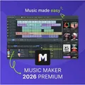 Produktbild: Magix Music Maker 2026 Premium Download Code (1 User, 1 Geräte/User, unbegrenzt) (639191551567)