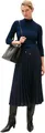 Produktbild: Tommy Hilfiger Damen Kleid Slim Rib Mix Midi-Länge, Blau (Dark Night Navy), XXXL