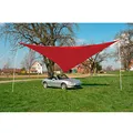 Produktbild: DEMA Sonnensegel Dreieck 5x5x5 m Rot - Sonnenschutz, Beschattung, Sonnendach - UV-beständig, wasserabweisend, langlebig - Garten, Terrasse, Balkon