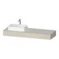 Produktbild: Duravit Konsole Qatego 160x55x17cm, T matt, 1 Ausschn, Beck. li