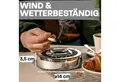 Produktbild: Praknu Aschenbecher 3 Gluttöter Aschenbecher Silber, Windgeschützt - Spülmaschinenfest - Wetterfest - Für Innen und Außen