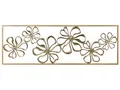 Produktbild: Wanddekoration Blumen Metall gold einteilig handgemacht Modern Cerium
