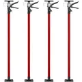 Produktbild: Tectake 4Er Set Teleskopstützen  Stufenlos Höhenverstellbar 115 – 290 cm  20 x 8 x 115 cm Rot