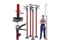 Produktbild: tectake® 4er-Set Teleskopstützen, stufenlos höhenverstellbar, Belastbarkeit 30 kg je Stütze, mit Schnellspannsystem