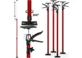 Produktbild: tectake Montageklemme 4er-Set Teleskopstützen, B: 7,00 cm, L: 18,00 cm, stufenlos höhenverstellbar