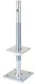 Produktbild: Alberts Pfostenträger, zum Aufschrauben, höhenverstellbar 100-230 mm, 80x80 mm