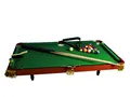 Produktbild: Amerikanisches Mini-Billard aus Holz / Maße: 90 x 50 cm / mit 2 Queues und Zubehör