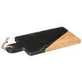 Produktbild: SECRET DE GOURMET GEOM Hygge Schneidebrett, 15 x 30 cm, Marmor, Schwarz, Farbe: Schwarz