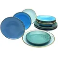 Produktbild: CreaTable 20966 Nature Collection Speiseteller, Suppenteller, Dessertteller, aqua, 12-teilig (1 Set)