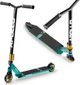 Produktbild: Apollo Stunt Scooter - Star Pro | HighQuality eloxierter Profi Stuntroller | Kinder Scooter mit ABEC 9 Kugellagern, 100mm Wheels - schwarz/türkis/gold