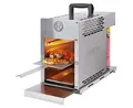 Produktbild: ROTHENBERGER Industrial THERMO ROASTER TO GO Gasgrill *zur Verwendung mit Schraubgaskartusche* | Oberhitzegasgrill | Hochtemperaturgrill | Hochleistungs-Steakgrill mit Grillrost und Fettauffangschale