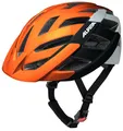Produktbild: ALPINA PANOMA - Reflektierender & Optimal Belüfteter Fahrradhelm Mit Fliegennetz & Nachrüstbarem LED Für Erwachsene, orange-Black-White Gloss, M (56-59 cm)