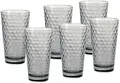 Produktbild: Longdrinkgläser-Set Favo, 6-teilig, Grau, 8.4 cm x 14.2 cm