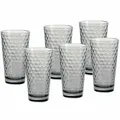 Produktbild: Ritzenhoff & Breker Longdrinkglas 6er Set Favo, Glas, Grau, 350 ml, 320145