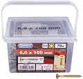 Produktbild: Connex Universalschrauben 6,0 x 100 mm – 85 Stück im Set – Senkkopf, gelb