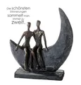 Produktbild: Casablanca Skulptur Moon mit Sinnspruch Höhe 23,5 cm Paar Mond 79616