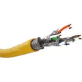 Produktbild: Goobay GHMT-zertifiziertes CAT 8.1 Verlegekabel, S/FTP PiMF, Gelb (S/FTP, CAT8.1, 50 m) (61127)