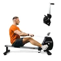 Produktbild: Mobiclinic® Fitness, Rudergerät, Rowfit, 8 widerstandsstufen, Geräuschlos, Magnetischer Widerstand, LCD-Monitor, Handy-ständer, Bis zu 120 kg, 6kg schwungrad, Home Gym