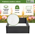 Produktbild: Hochbeet Beeteinfassung Wühlmausgitter 100x100x28,5 cm ca. 260 Liter Holzoptik