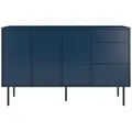 Produktbild: Dancan Sideboard, Dunkelblau, Holzwerkstoff, 130x80x40 cm, Wohnzimmer, Kommoden & Sideboards, Sideboards