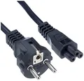 Produktbild: InLine 16656K Netzkabel für Notebook, 3pol Kupplung, schwarz, 3m