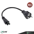 Produktbild: InLine Netzkabel für Notebook 3pol Kupplung schwarz 3m