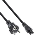 Produktbild: InLine® Netzkabel für Notebook, 3pol Kupplung, schwarz, 3m