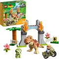 Produktbild: LEGO 10939 DUPLO Jurassic World Ausbruch des T-Rex und Triceratops, Dinosaurier Spielzeug Set für Kleinkinder ab 2 Jahren