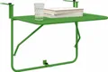 Produktbild: vidaXL Hängender Balkontisch Grün 60 x 39 x 65 cm Stahl