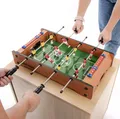 Produktbild: Mini Fußballkicker HWC-J68, Tischspiel Tischkicker inkl. Zubehör Holz 51x31x10cm