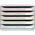 Produktbild: Exacompta Schubladenbox BigBoxPlus Horizon Quer 5 Schub Weiss/Harlekin 308913D