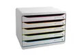 Produktbild: EXACOMPTA Organizer Schubladenbox BIG-BOX PLUS 308714D quer 5 Schubladen harlekin/weiß