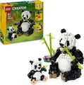 Produktbild: LEGO Creator 3in1 Wilde Tiere: Pandafamilie - Tierfiguren umbaubar in Pinguine oder Schwertwale – Spielzeug zum Bauen - Kreatives Geburtstagsgeschenk für Mädchen und Jungen ab 8 Jahren – 31165