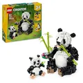 Produktbild: LEGO Creator 3in1 Wilde Tiere: Pandafamilie - Tierfiguren umbaubar in Pinguine oder Schwertwale – Spielzeug zum Bauen - Kreatives Geburtstagsgeschenk für Mädchen und Jungen ab 8 Jahren – 31165