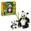 Produktbild: LEGO Creator 31165 Wilde Tiere 3 in 1 Tierfamilie Pandas, Pinguine & Orca Schwer