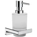 Produktbild: hansgrohe Seifenspender AddStoris, 41745000, zur Wandmontage, satiniertes Glas, 200ml