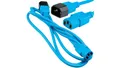Produktbild: Przedłużacz zasilający 230V IEC320 C14/ C13 3m niebieski