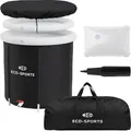 Produktbild: Ecd Germany Eisbad Ø80 Cm, Eistonne Mit Isolierung, Komplettset, 350l Eisfass Tonne Für Eisbaden, Kältetherapie & Regeneration, Faltbare Ice Bath Outdoor Kaltwasserbad, Mobile Eisbadewanne Für Zuhause