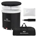 Produktbild: Eisbad Tonne Ø80cm 350L Eistonne Eisbadewanne Eisfass Faltbare Badewanne Tragbar