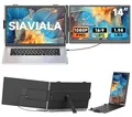 Produktbild: 14” Laptop Bildschirm Erweiterung, Monitore Erweiterung für Laptops von 13-17,3” 1080P FHD IPS Dual Laptop Screen Extender mit USB-C/HDMI, Tragbarer Monitor für Laptops mit Plug & Play für Mac/Android