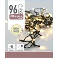 Produktbild: Lichterkette 96 LED 7m warm-weiß Weihnachten Beleuchtung Winter Deko innen außen - Weiß
