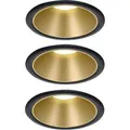 Produktbild: Paulmann LED-Einbaustrahler Cole Coin, warmweiß, 6W / 230V, dimmbar, IP44, Loch-Ø 80mm, 3 Stück